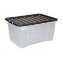 Plastic box for fragile goods or liquids